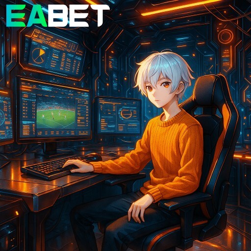 Imagem promocional da EA Bet apresentando a plataforma e seus recursos